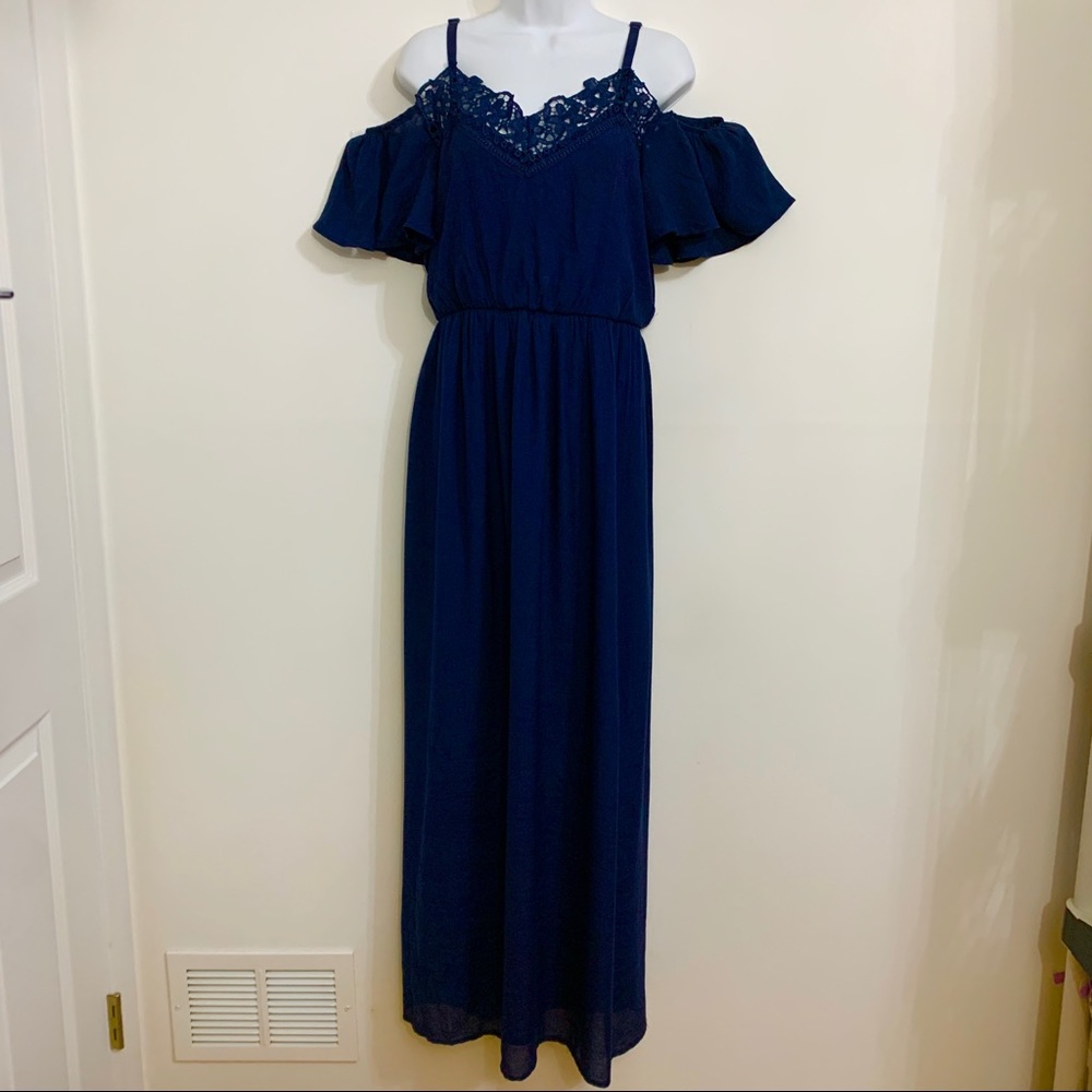 Navy maxi dress by AUW is like new. Size 8